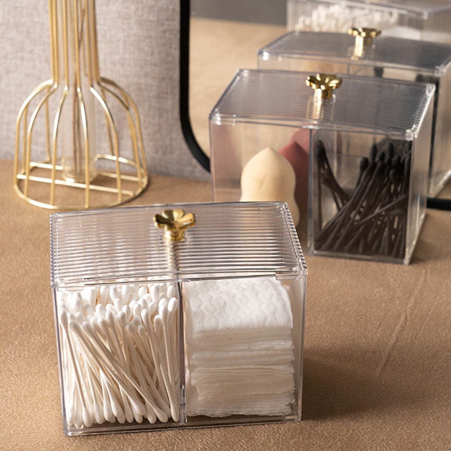 Square Acrylic Cosmetic Organiser Storage Box - DMC Wholesale