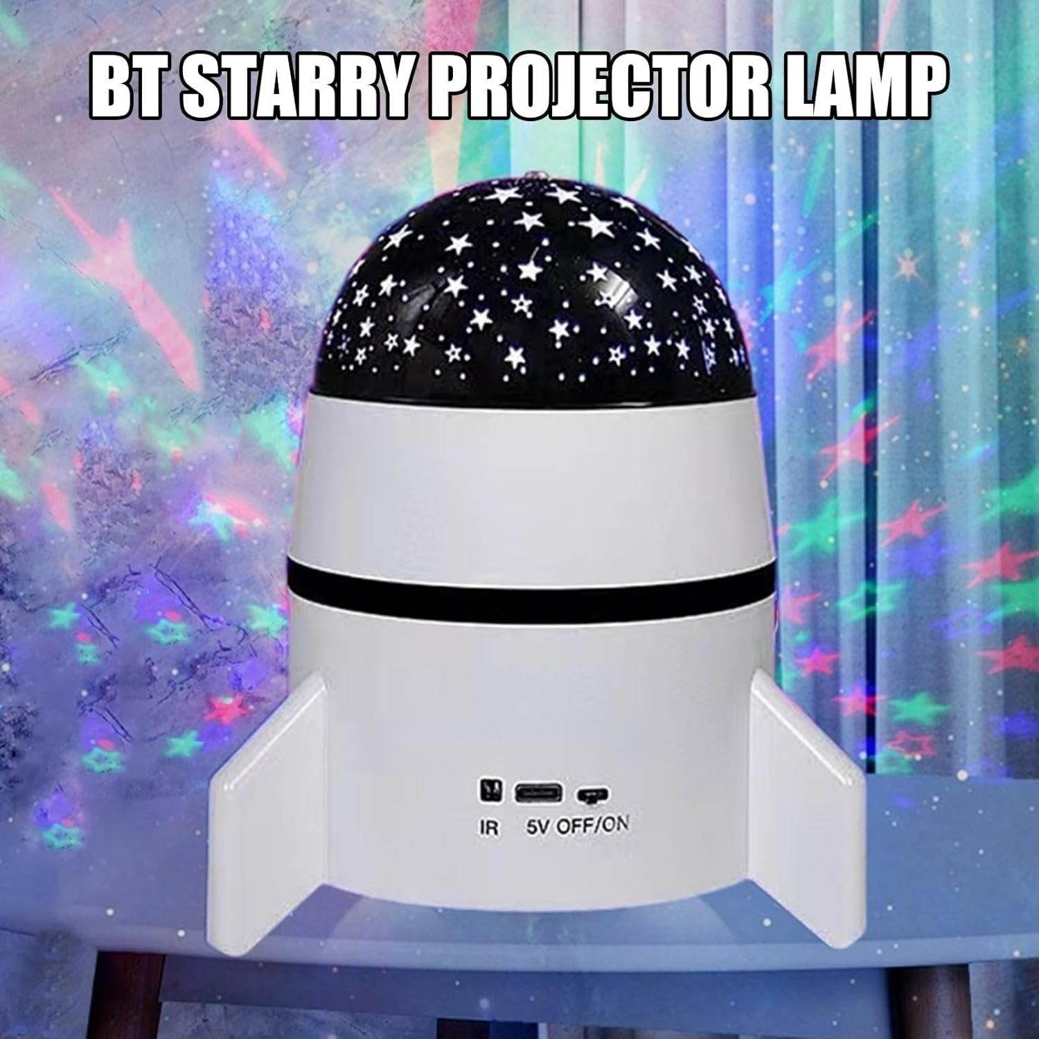 Rotating Magic Rocket Light With Bluetooth Speaker – DMC Wholesale
