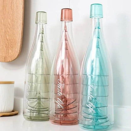 Champagne Flutes With Storage Bottle (5 pcs) - DMC Wholesale
