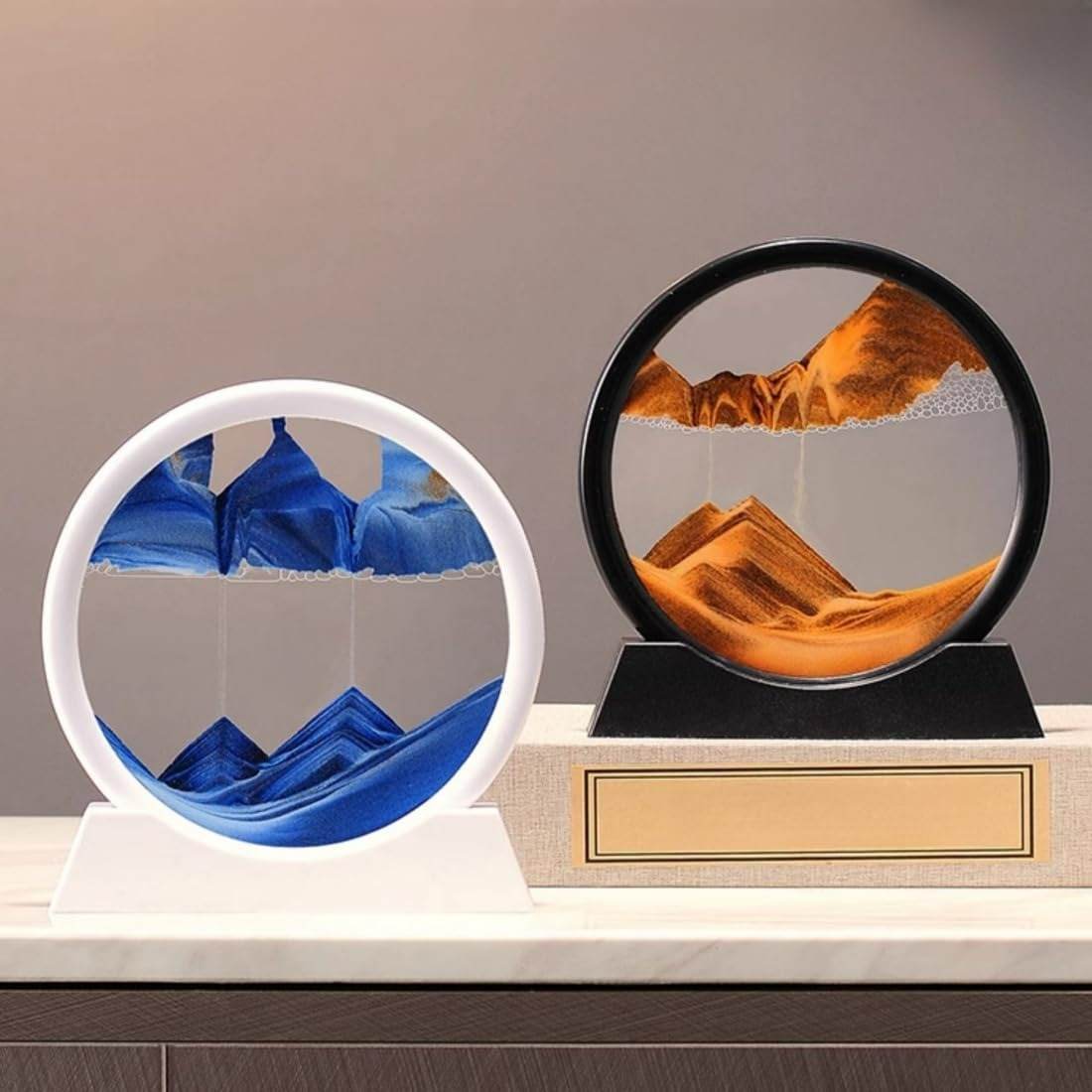 Moving Sand Art 3D Seascape Relaxing Display (Large)(25.5cm) - DMC Wholesale