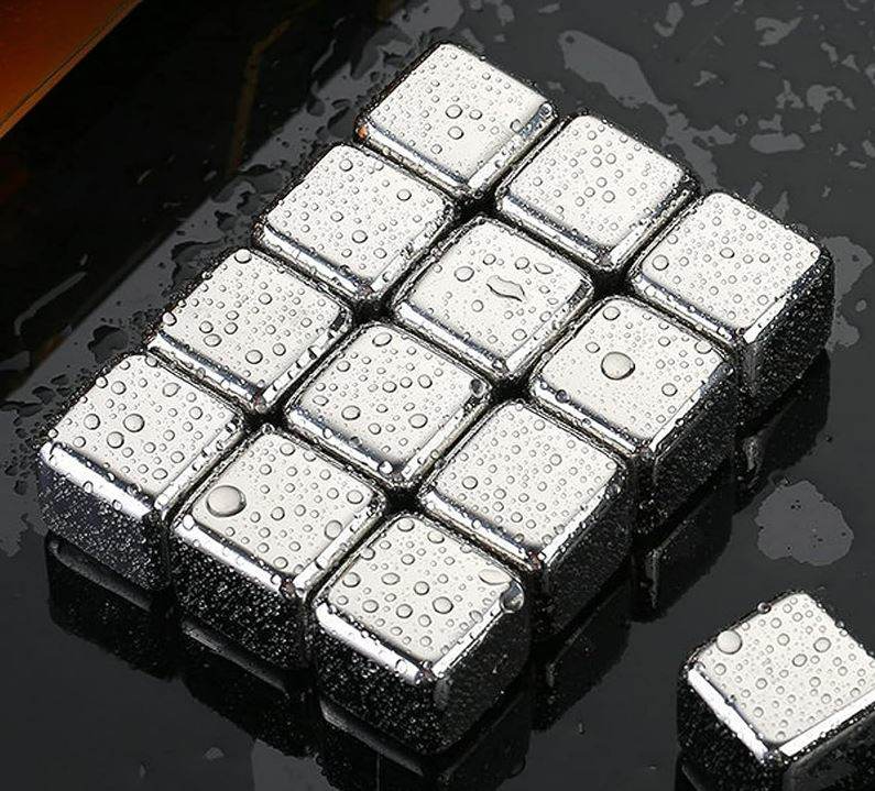 Reusable Stainless Steel Ice Cubes (8 pcs) - DMC Wholesale