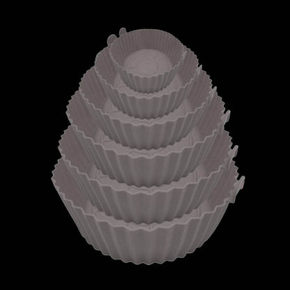 Silicone Air Fryer Liners (6 pcs)(Grey) - DMC Wholesale