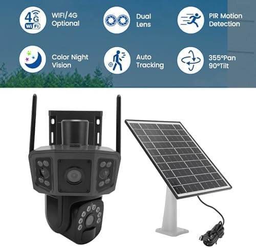 4K Solar Security Cameras Outdoor (4G) - DMC Wholesale