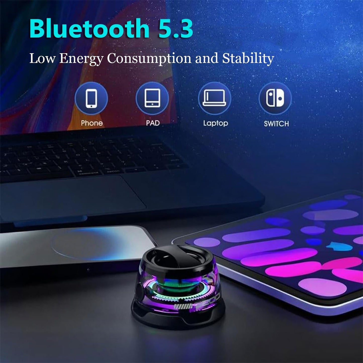 Magnetic Portable LED Speaker