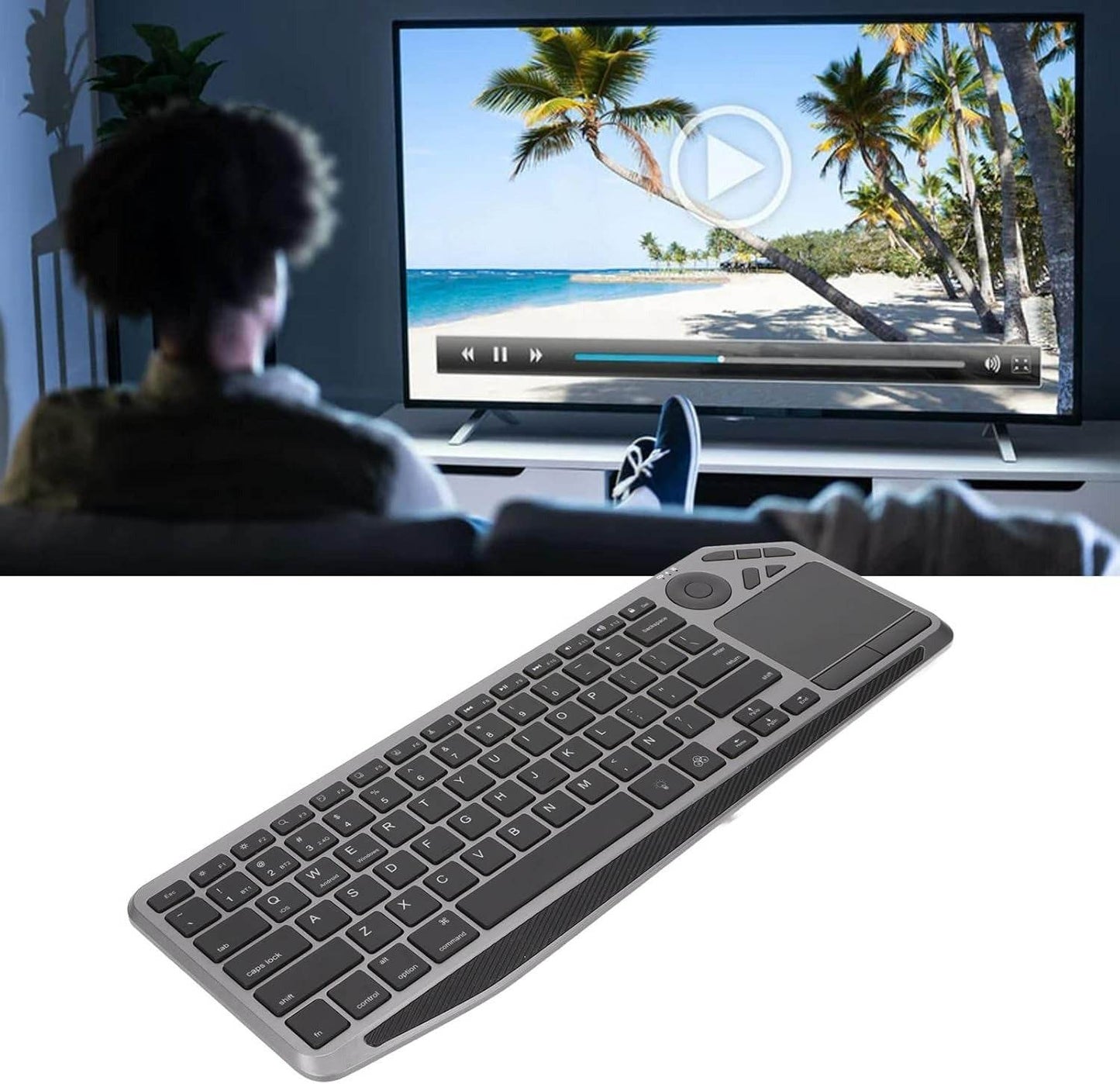 Wireless Touch TV Keyboard with Easy Media Control and Touchpad - DMC Wholesale