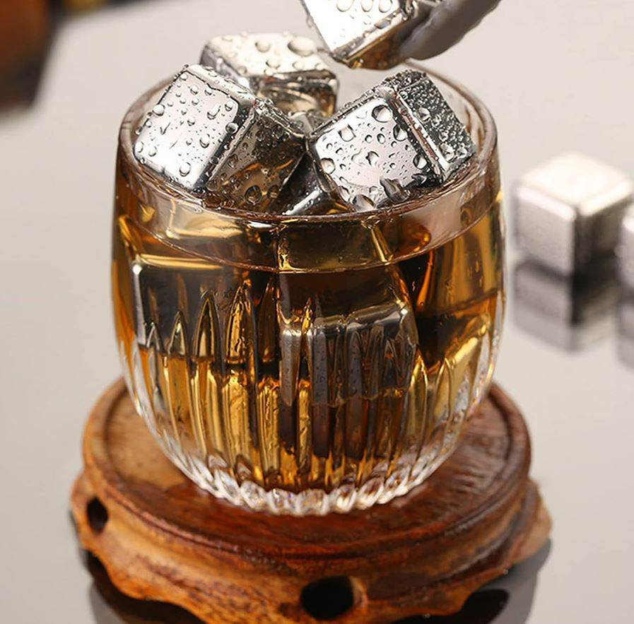 Reusable Stainless Steel Ice Cubes (8 pcs) - DMC Wholesale