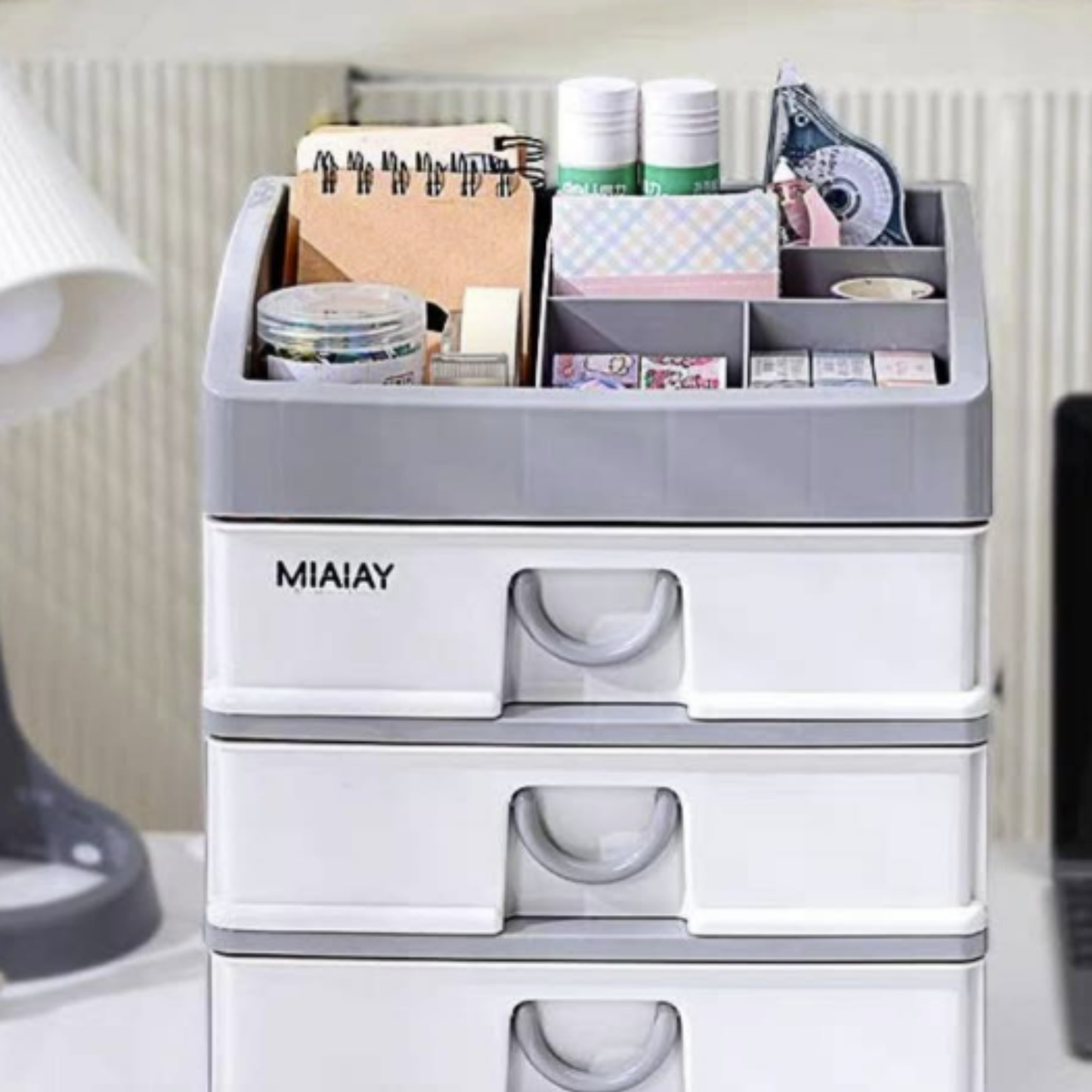 Handcrafting Multi-Drawer Organiser (3 Tier)(Grey)
