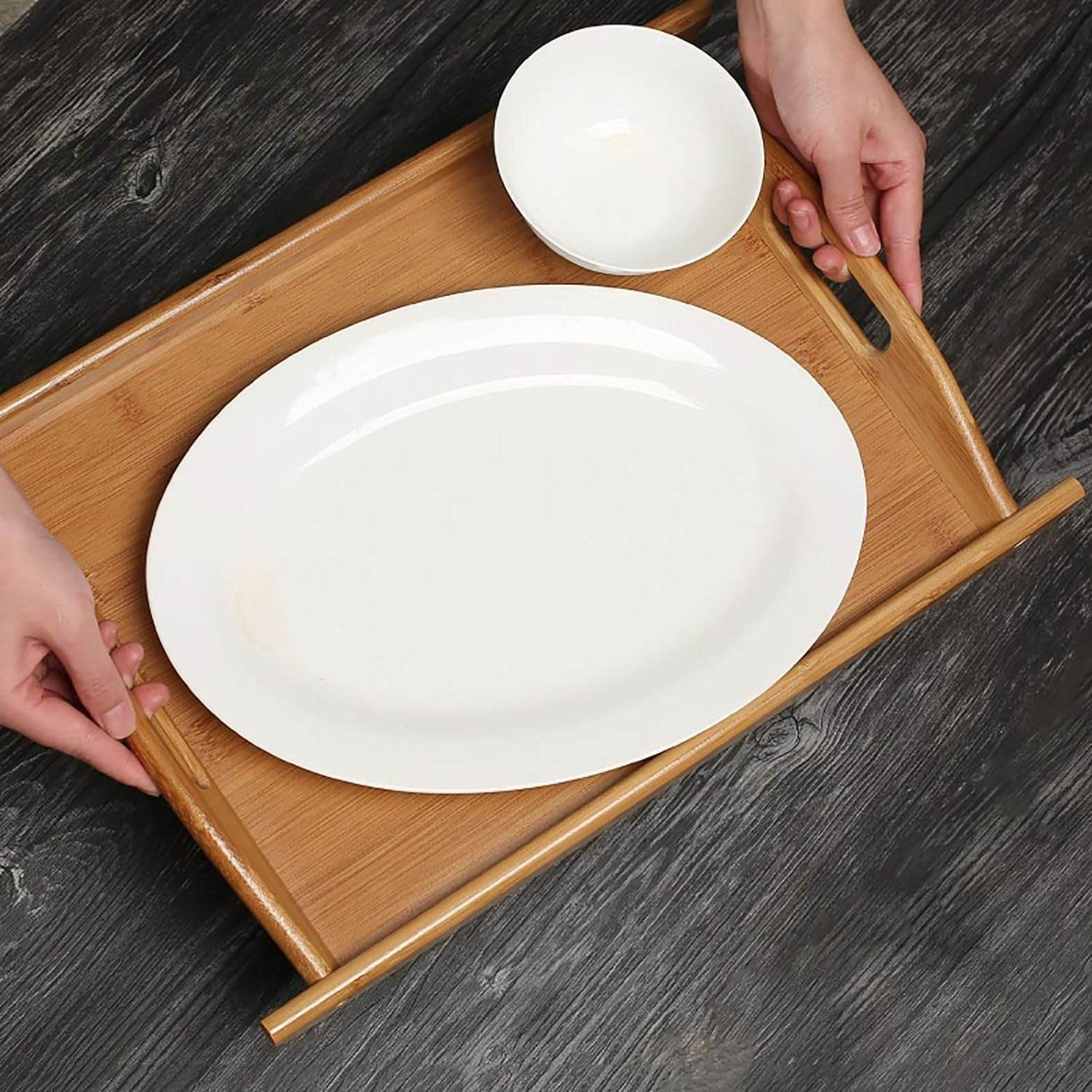 Wooden Serving Tray (Small) - DMC Wholesale