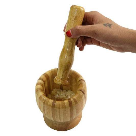 Bamboo Garlic Press - DMC Wholesale