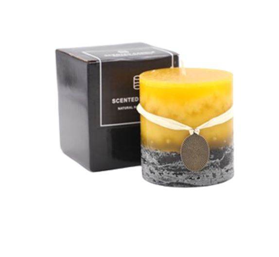 Two Tone Scented Candle (Medium) - DMC Wholesale