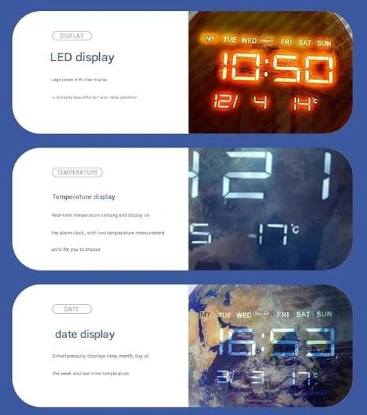 LED Digital Wall Clock (30 cm) - DMC Wholesale