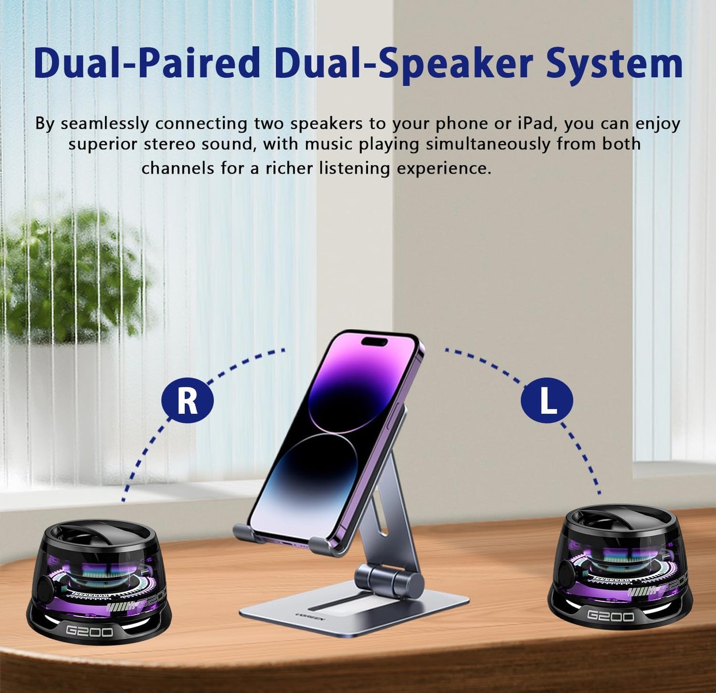 Magnetic Portable LED Speaker