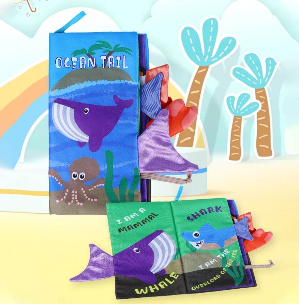 Ocean Touch and Feel Crinkle Tail Book - DMC Wholesale