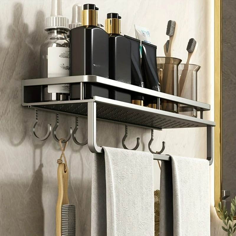 Towel Rod Wall Mounted Storage Rack (50cm) - DMC Wholesale