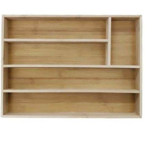 Wooden Drawer Cutlery Organiser (5 Compartment) - DMC Wholesale