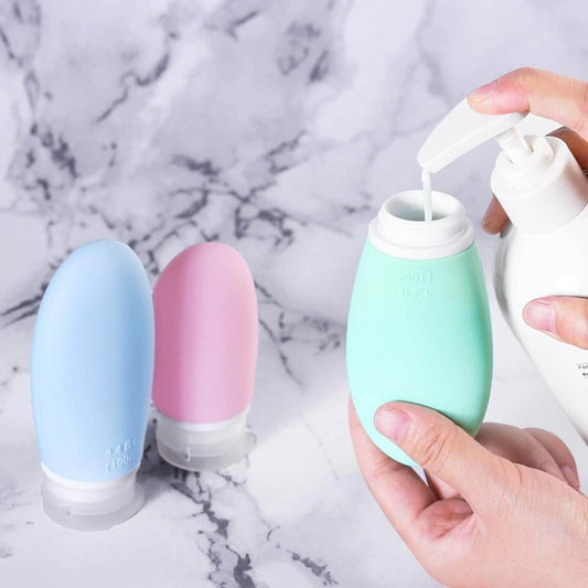 Silicone Travel Bottle Set (4 pcs)(90ml) - DMC Wholesale