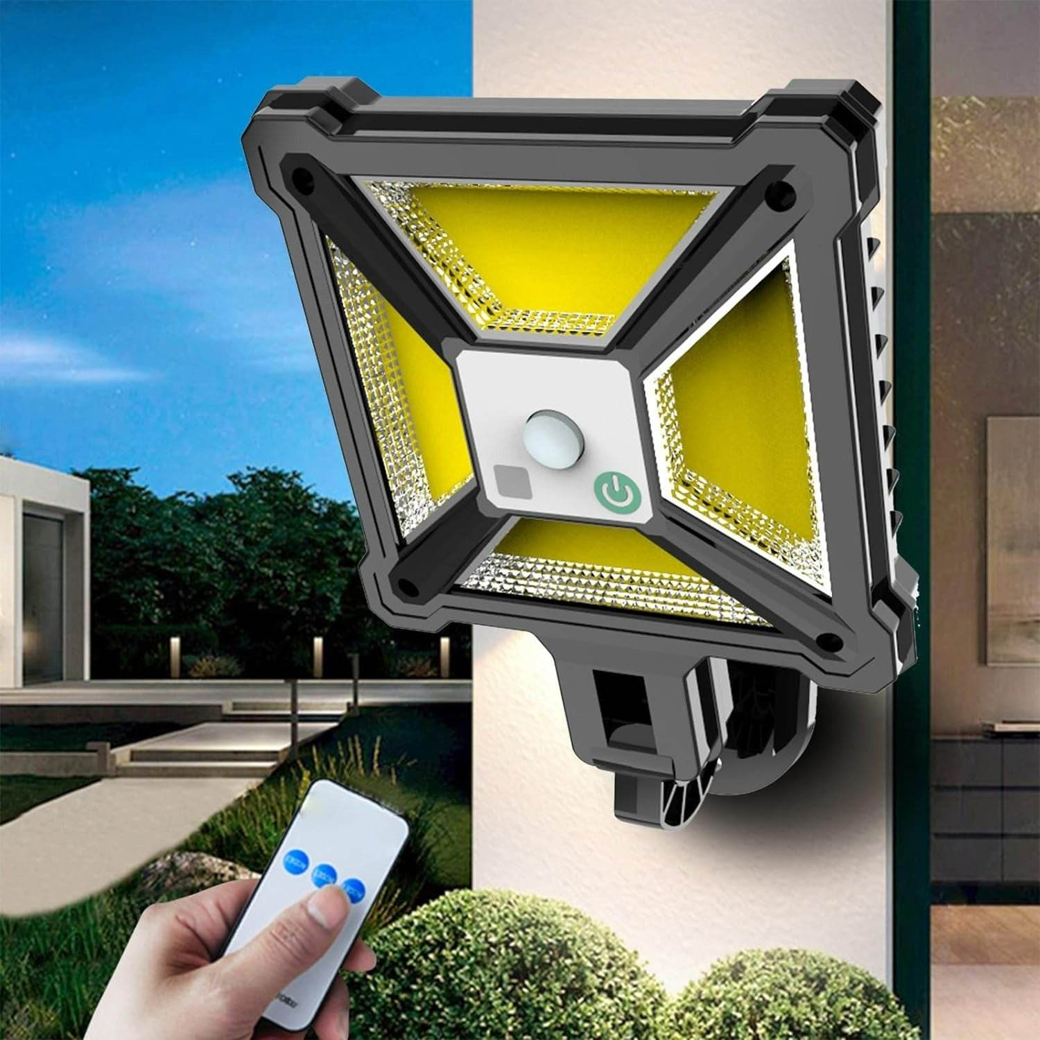 Square Motion Sensor Solar Street Lamp - DMC Wholesale