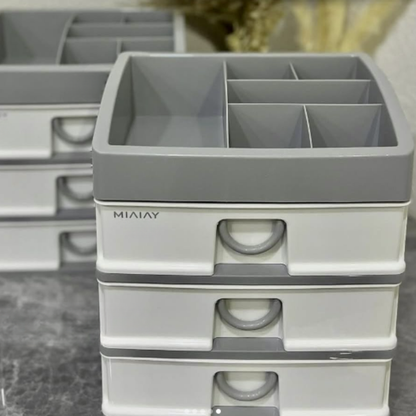 Handcrafting Multi-Drawer Organiser (3 Tier)(Grey)
