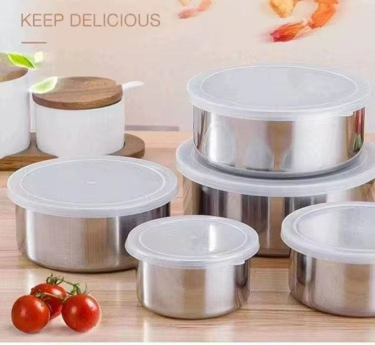 Stainless Steel Food Storage Container Set (5 pcs)