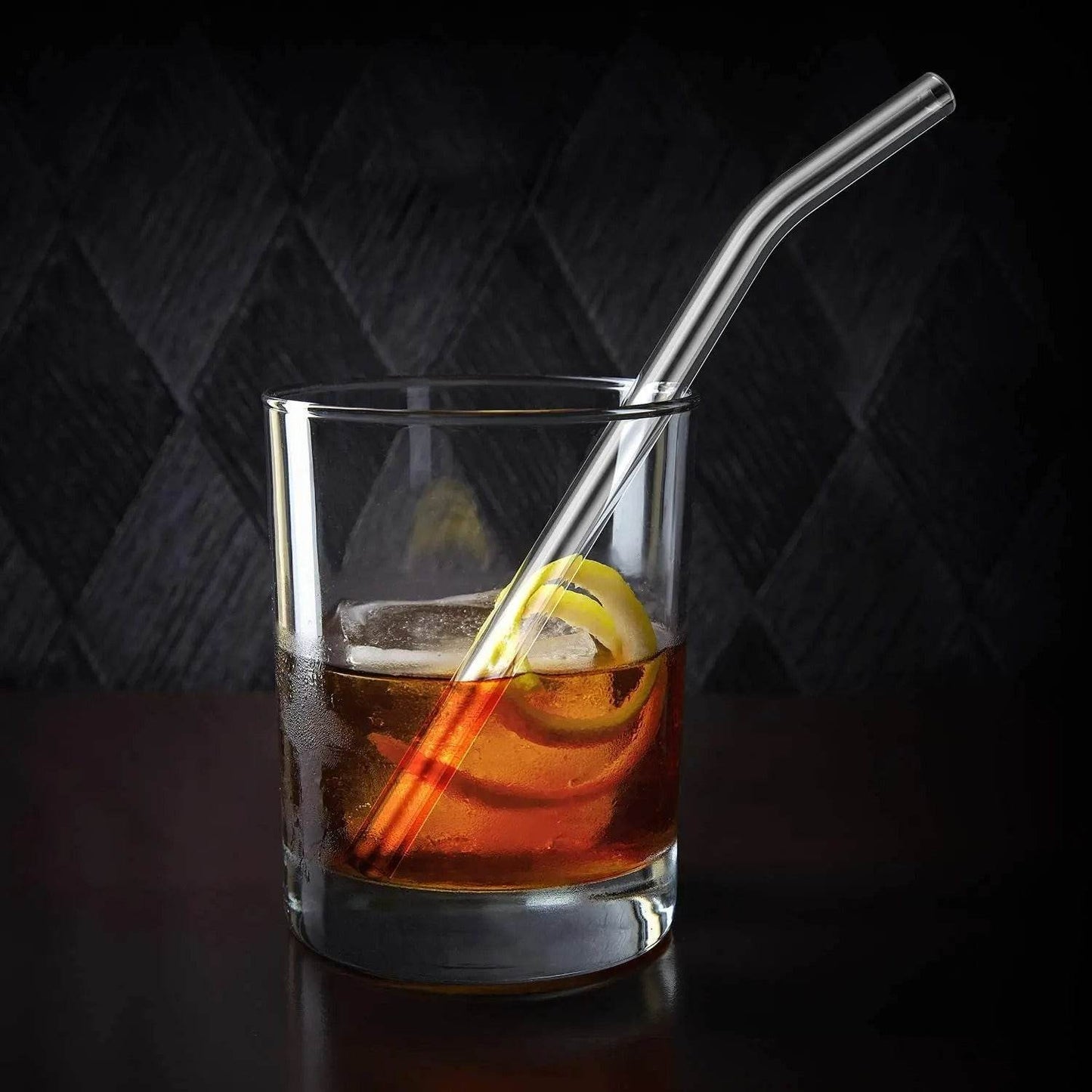 Clear Reusable Glass Straws (4 pcs) - DMC Wholesale