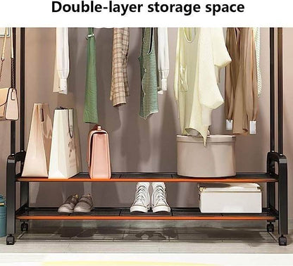 Clothing Garment Rack With Wheels - DMC Wholesale