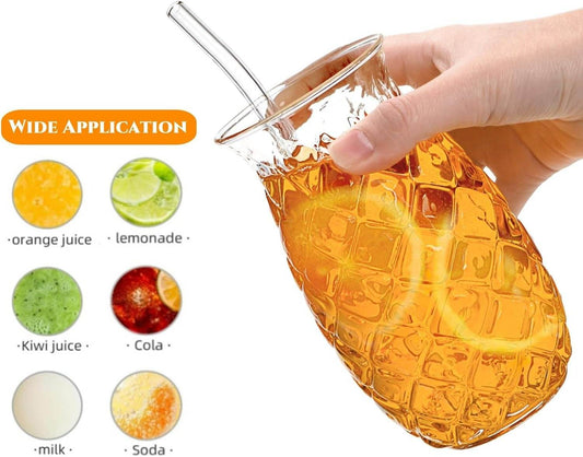 Pineapple Drinking Glass (450ml)(Each) - DMC Wholesale