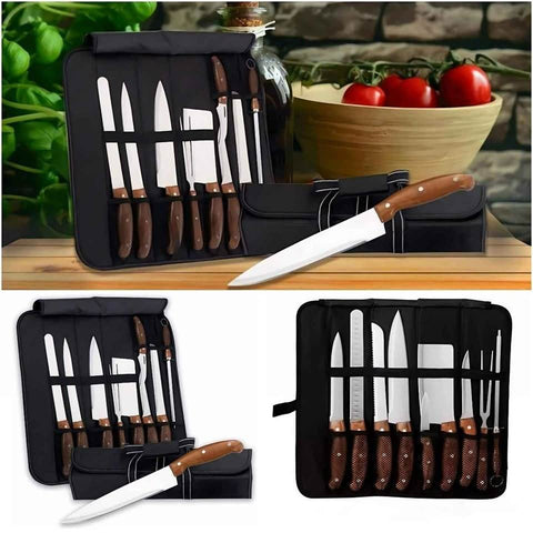 Royalty Line Stainless Steel Knife Set with Bag (10 pcs)