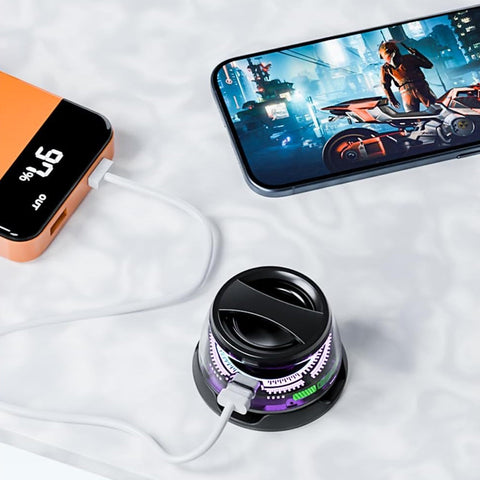 Magnetic Portable LED Speaker - Alt View