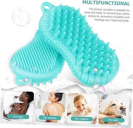 Silicone Shampoo and Body Massage Brush (Each) - DMC Wholesale