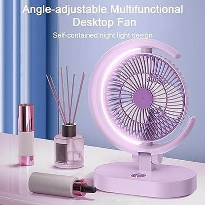 Desktop Fan With Night Light - DMC Wholesale