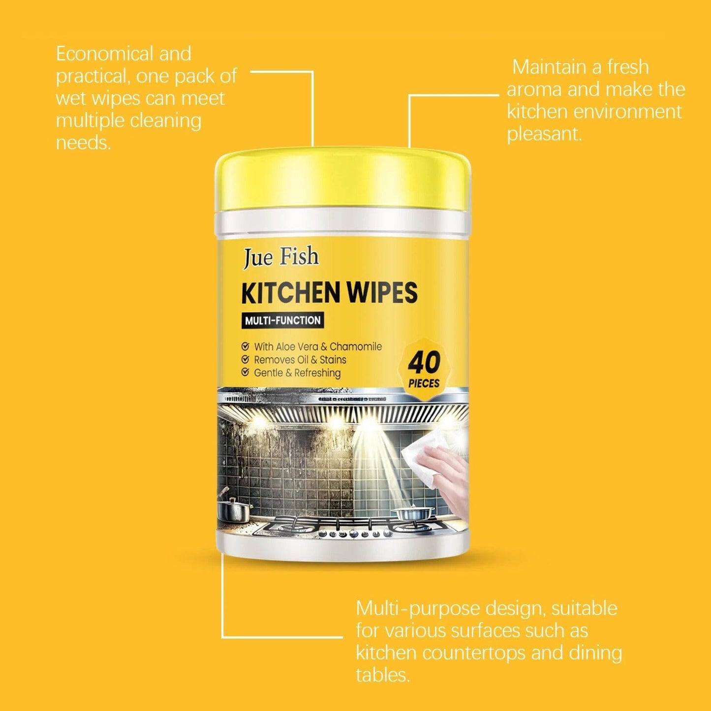 Kitchen Wipes (40 pcs) - DMC Wholesale