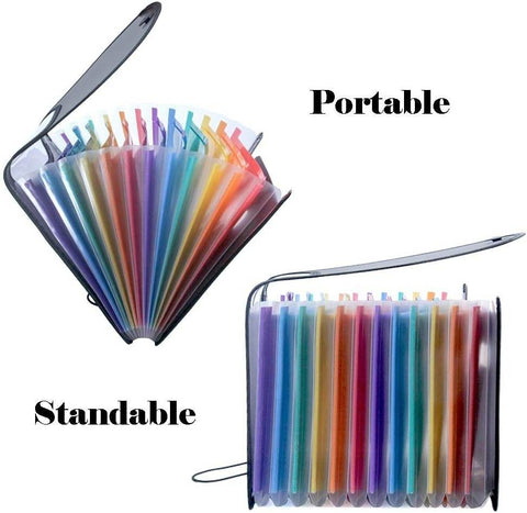 Rainbow Expandable File Organiser (A4) - Alt View