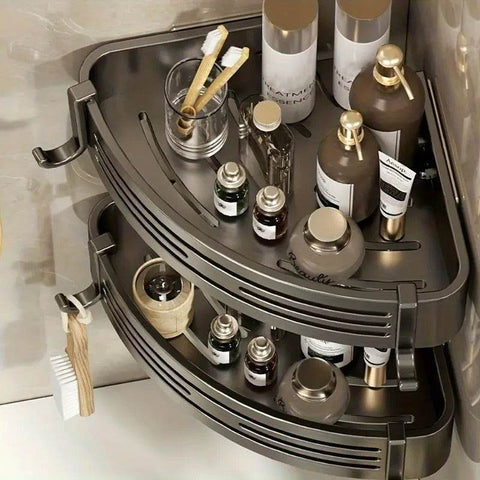Corner Bathroom Rack (2 Tier) - Alt View