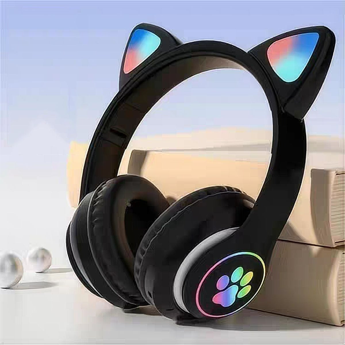 Cat Ear Bluetooth Headphones Headset