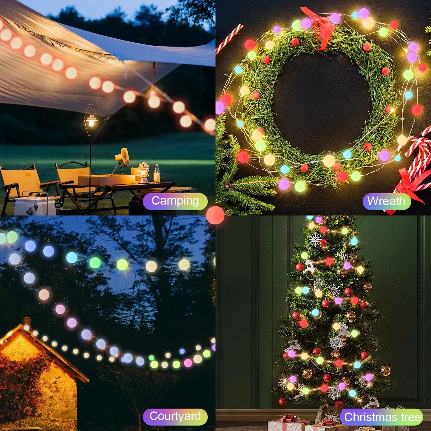 Smart RGB String Lights (App And Remote Control)