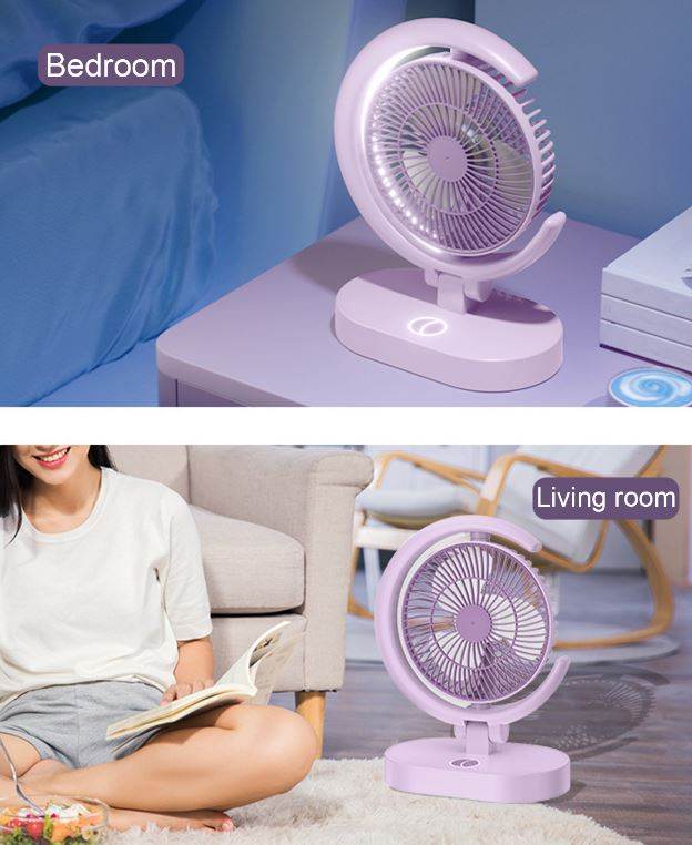 Desktop Fan With Night Light - DMC Wholesale