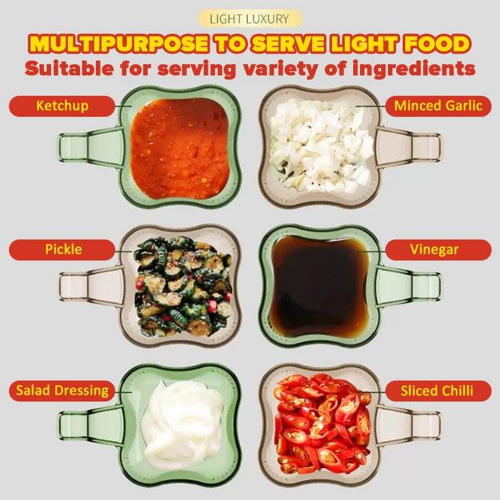 Dipping Serving Plates (6 pcs)(Green) - DMC Wholesale