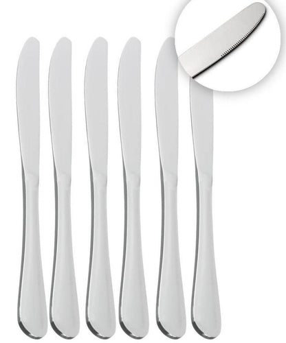 Stainless Steel Butter Knife Set (6 pcs) - DMC Wholesale