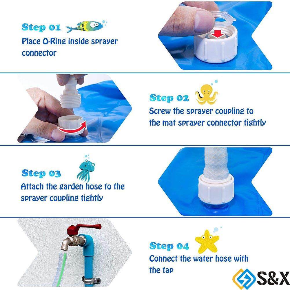 Inflatable Round Water Splash Play Fountain (1.7m) - DMC Wholesale