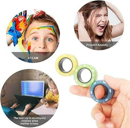 Fidget Toy Magnetic Rings (3 pcs) - DMC Wholesale