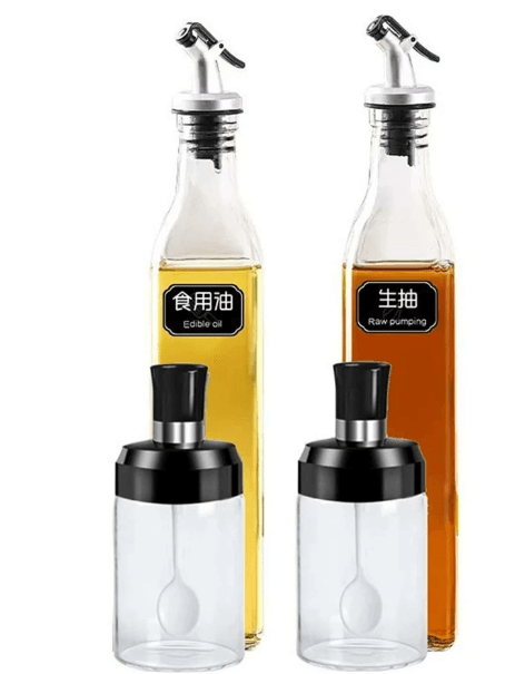 Oil Bottle Set (4 pcs) - DMC Wholesale