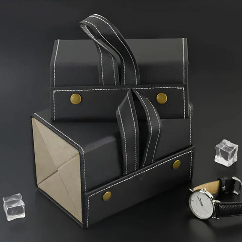 Foldable Eyeglasses Travel Organizer Case (4 Slots) - Alt View