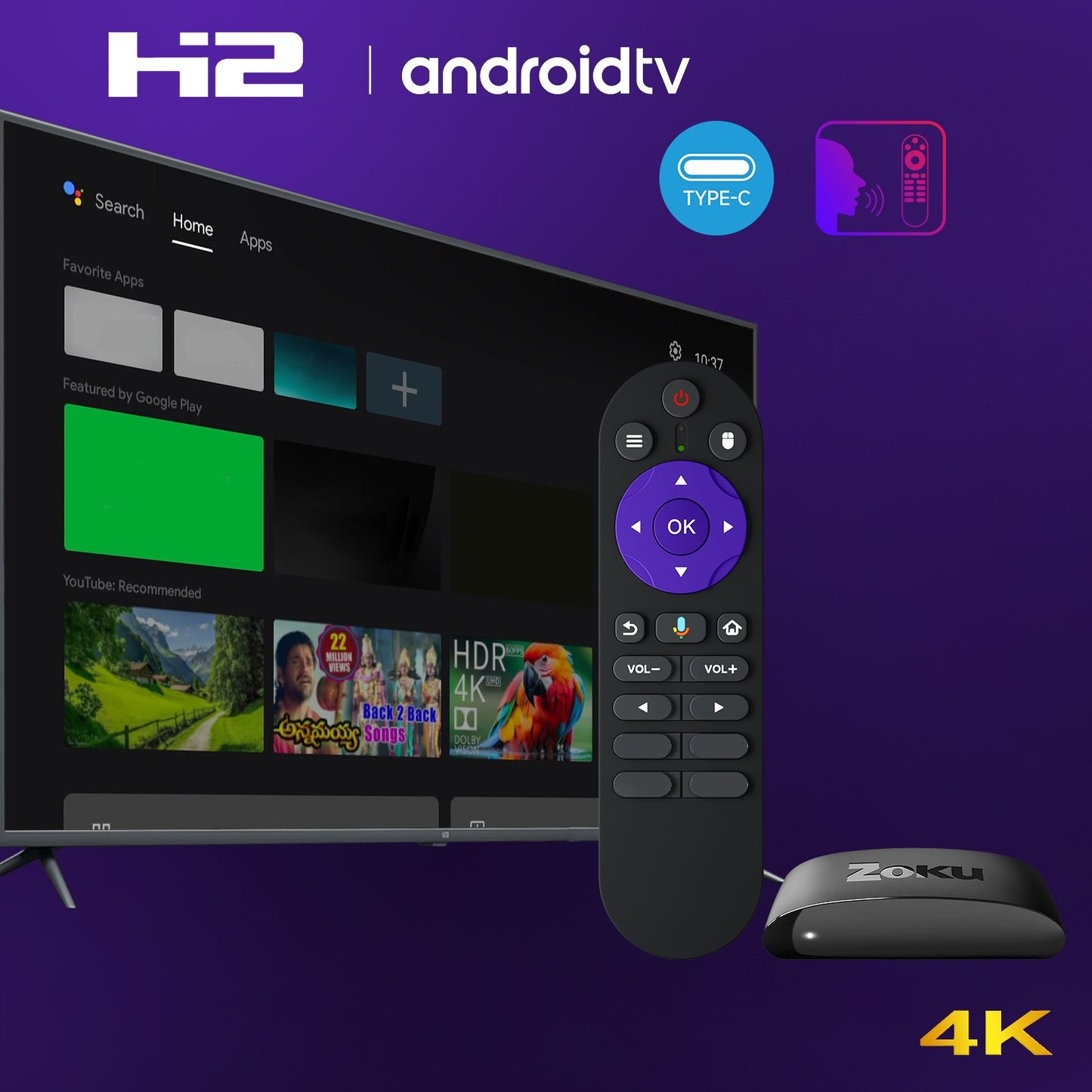 ZOKU H2 Tv Box