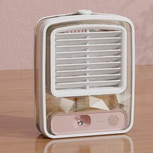 Water Cooled Desk Fan, With Humidifier Spray - DMC Wholesale