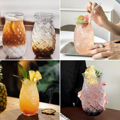 Pineapple Drinking Glass (450ml)(Each) - DMC Wholesale