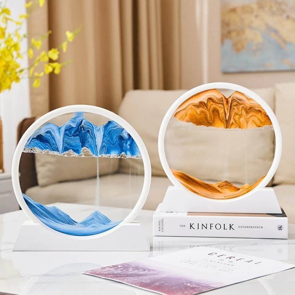 Moving Sand Art 3D Seascape Relaxing Display (Large)(25.5cm) - DMC Wholesale