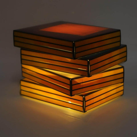 Vintage Stacked Books Lamp - Alt View