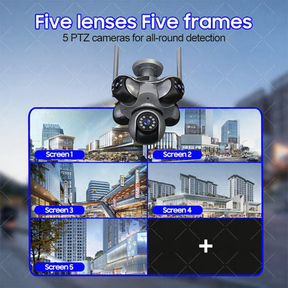 25MP Outdoor Five Lens 720 ° Rotating PTZ Camera