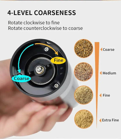 USB Rechargeable Electric Salt and Pepper Grinder Set - DMC Wholesale