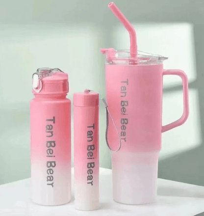 3in1 Plastic Water Bottle Set - DMC Wholesale